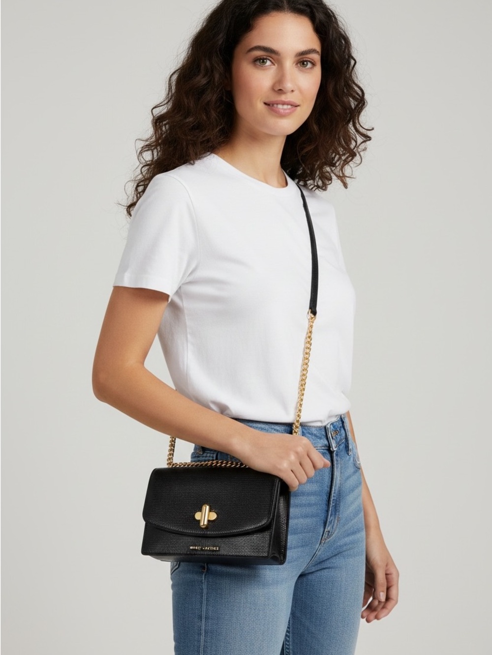 LIKE NEW Marc Jacobs The Turnlock Leather Crossbody Bag - Black - Picture 16 of 16